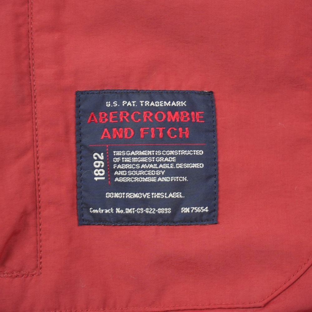 Vintage Abercrombie & Fitch Men M Vest Full Zip Reversible Red Gray Fleece - Picture 9 of 13